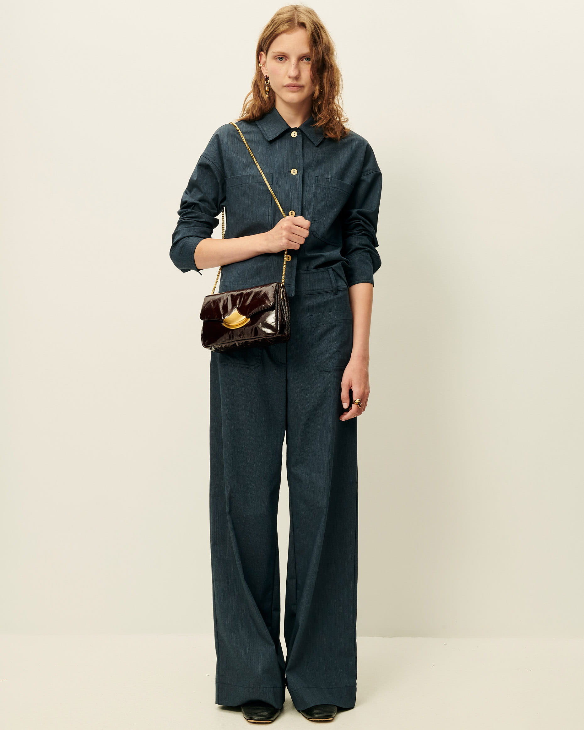 MANHATTI Worker Blue | Pants | SESSÙN Official website