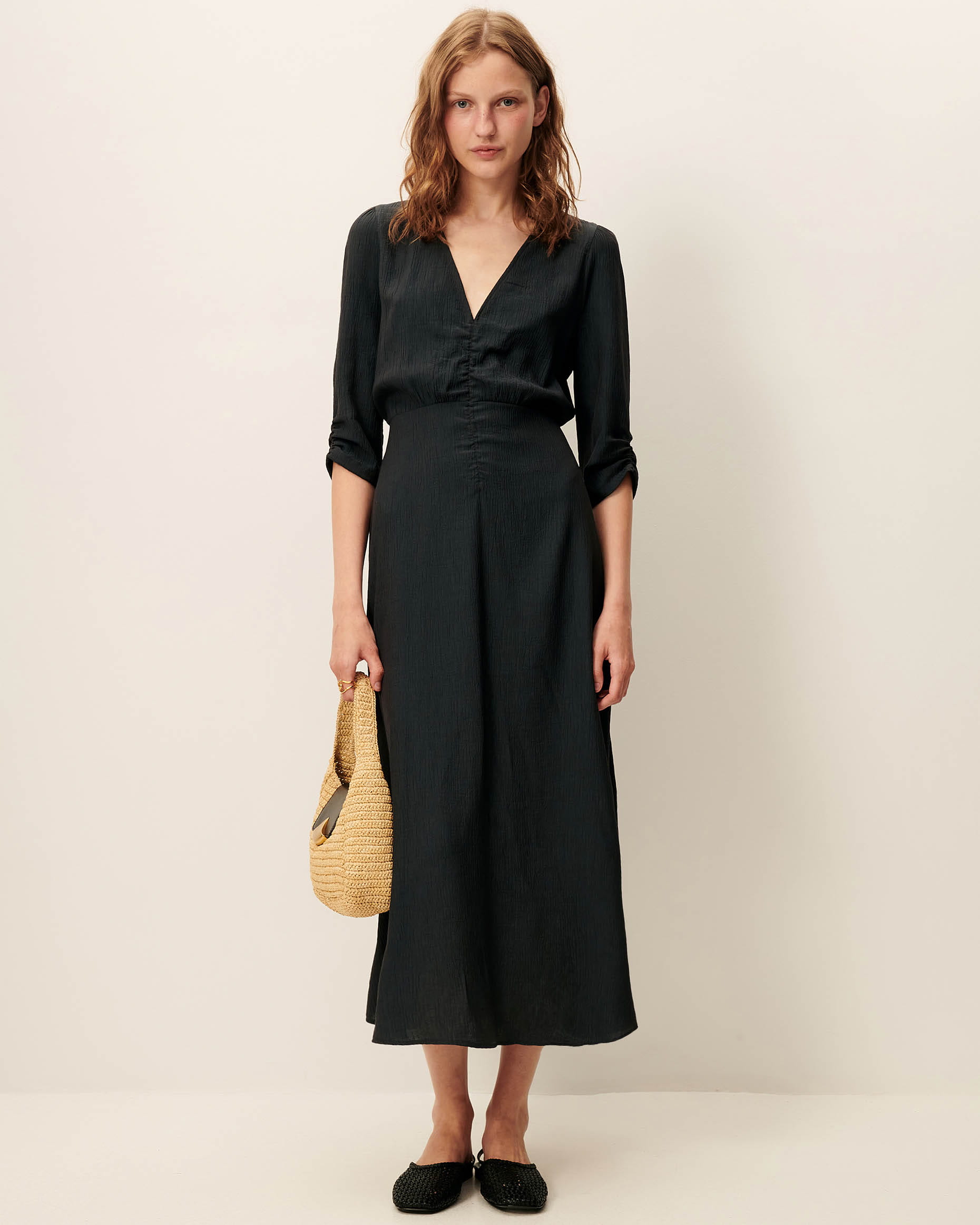 sessun green dress Sessun Deep Green Dress with Fan Design & Buttons on Shoulders Size S –  Longfield Hospice main image 1