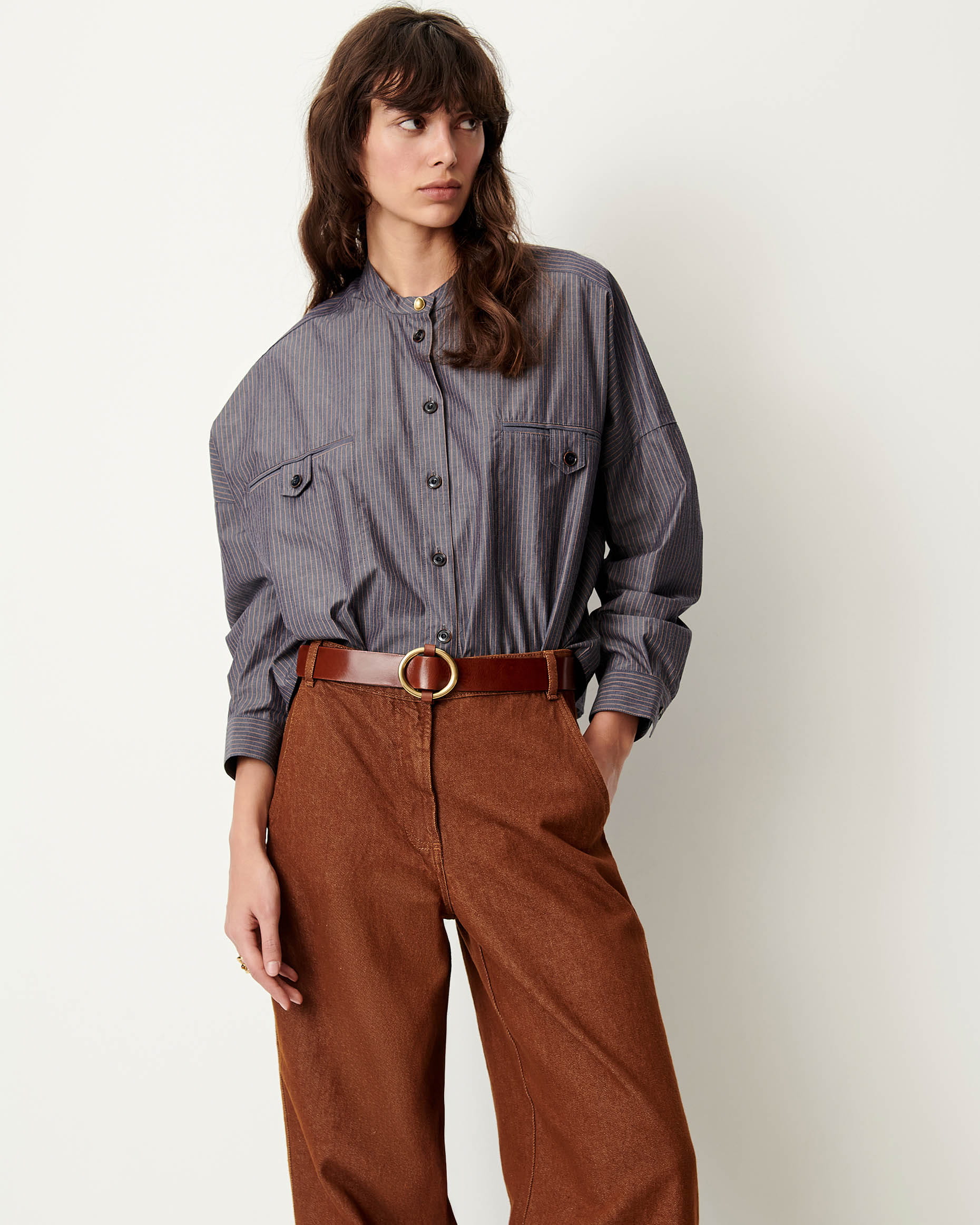 【SUNSEA】19SS DOMGOROSU BLUSON ORREGIA Bluocra | Shirt | SESSÙN Official website