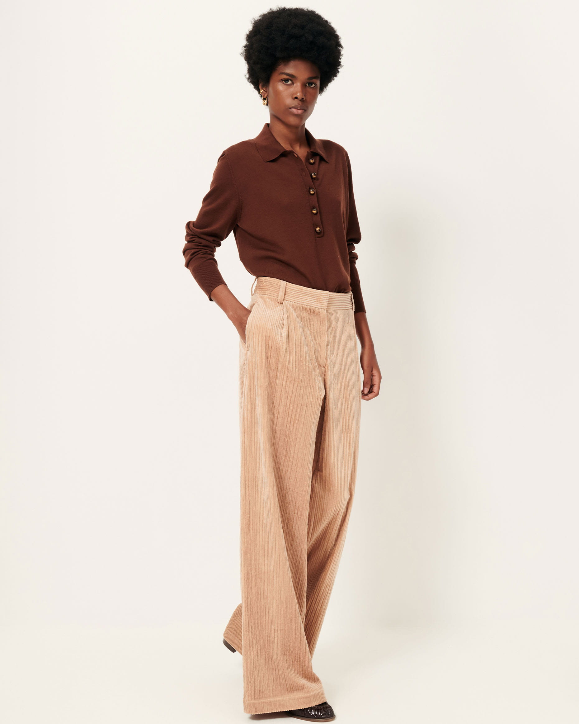 PASEO Rose Tan | Pants | SESSÙN Official website