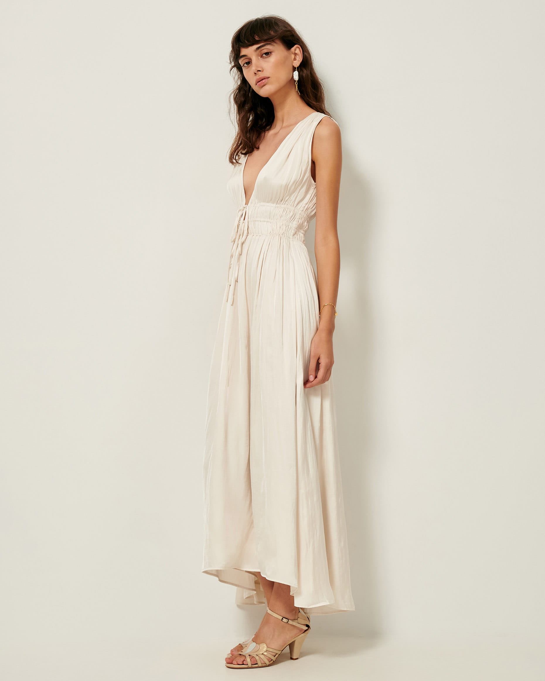 Robe En Jean Sessun - Taille S - Couleur Marine - Longueur Midi - 100% Coton - Occasion En Parfait état