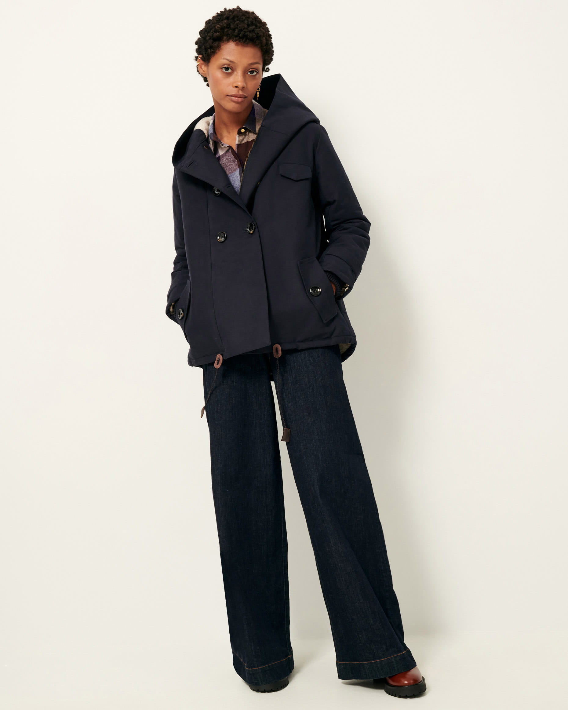 SANDISON Dark Navy Parka SESSUN Official website