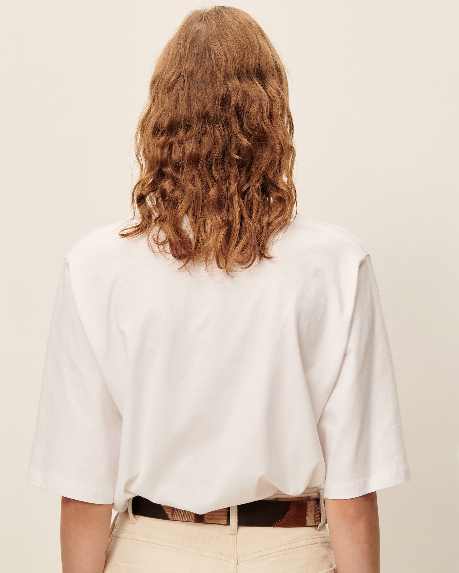 売れ筋商品|||セッソン Tシャツ レディース トップス SERGE - Basic T-shirt - optical white SERGE Optical White | Tee-shirt | SESSÙN Official website