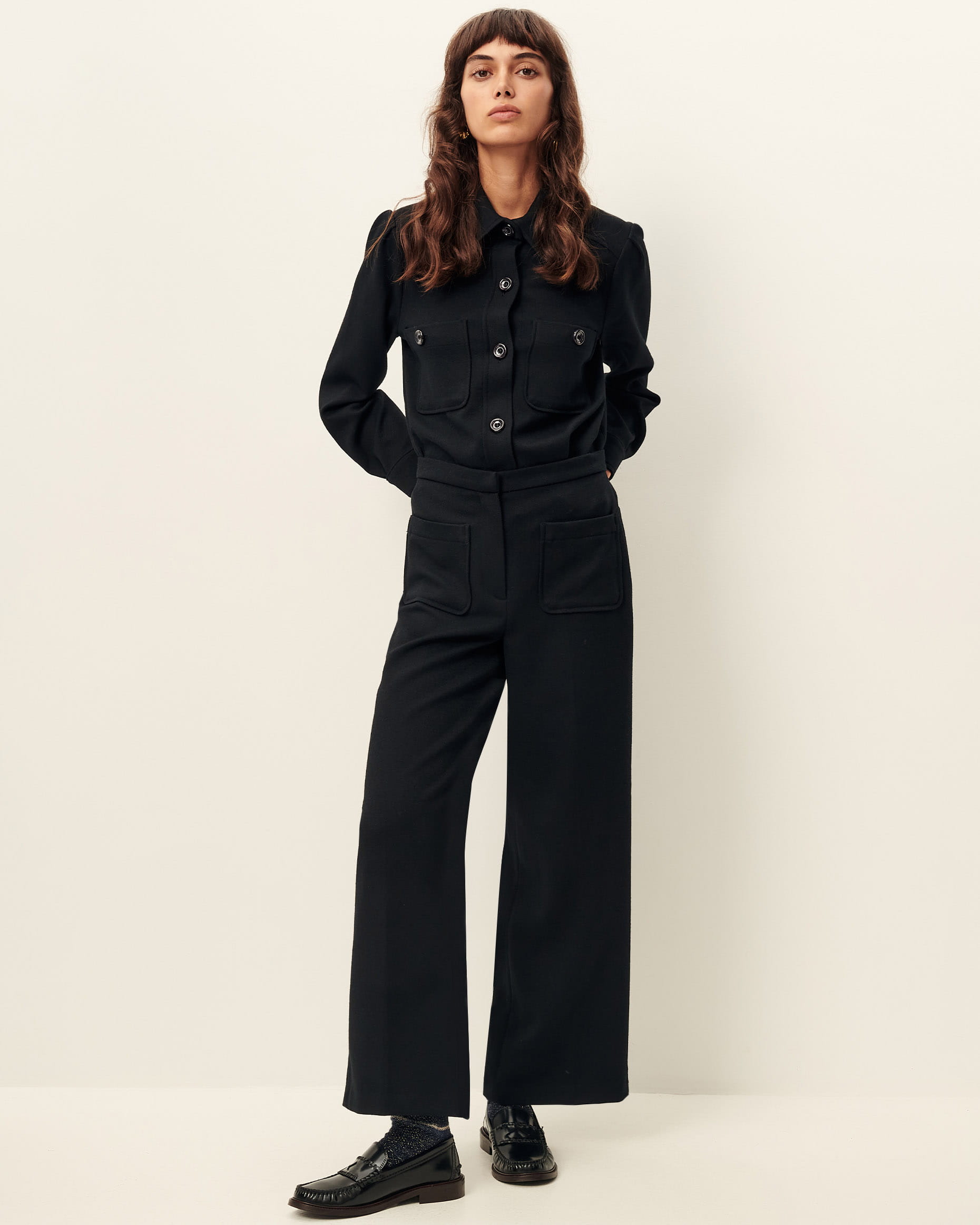 ALBERWOOL Black | Pants | SESSÙN Official website