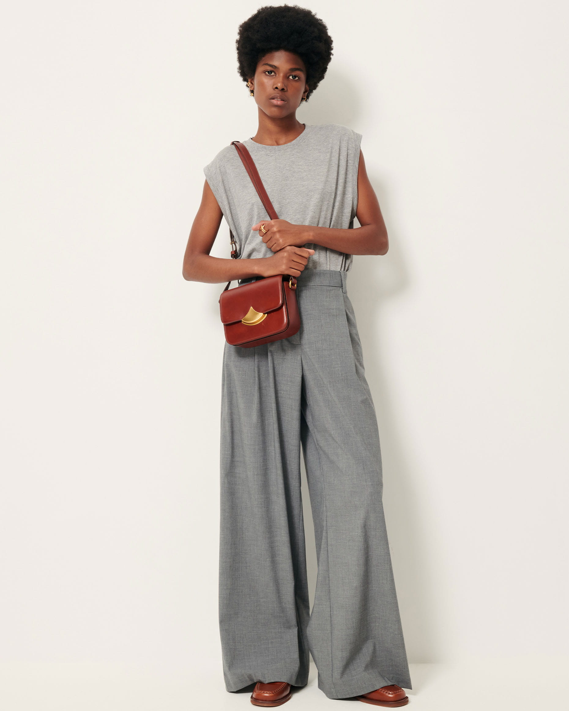 スラックス IONSEOUL Sense Summer Banding Wide Slacks JE1163 GINZA Moka | Pants | SESSÙN Official website