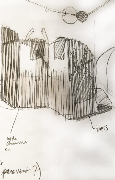 Croquis Aurélie Rimbert pour Sessùn