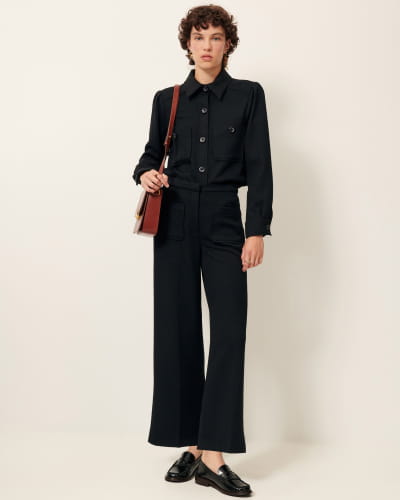 ALBERWOOL Black | Pants | SESSÙN Official website