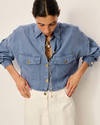 BALANCA BLUE Outremar | Chemise | SESSÙN Site officiel