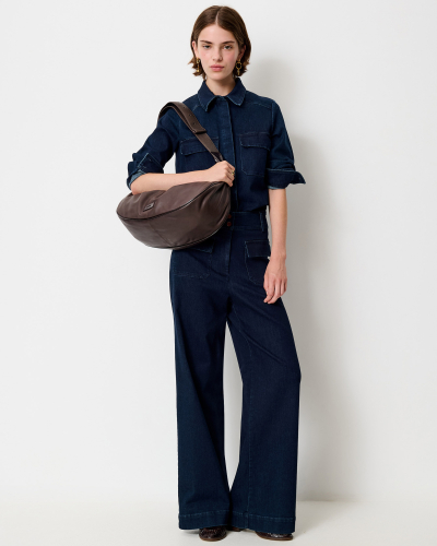 MANHATTAN Denim Blue | Trousers | SESSÙN Official website