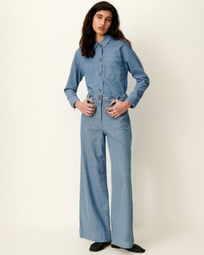 MANHATTI Provencia Blue | Pants | SESSÙN Official website