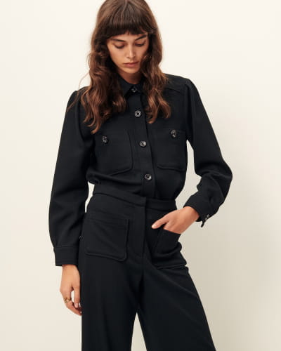 THEODORE Black | Shirt | SESSÙN Official website