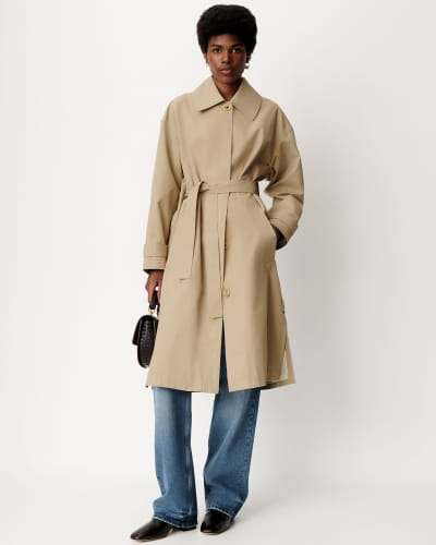 THETOE Roosevelt trench coat ベージュ　S WXL_Trenchliss_riverstone-005-