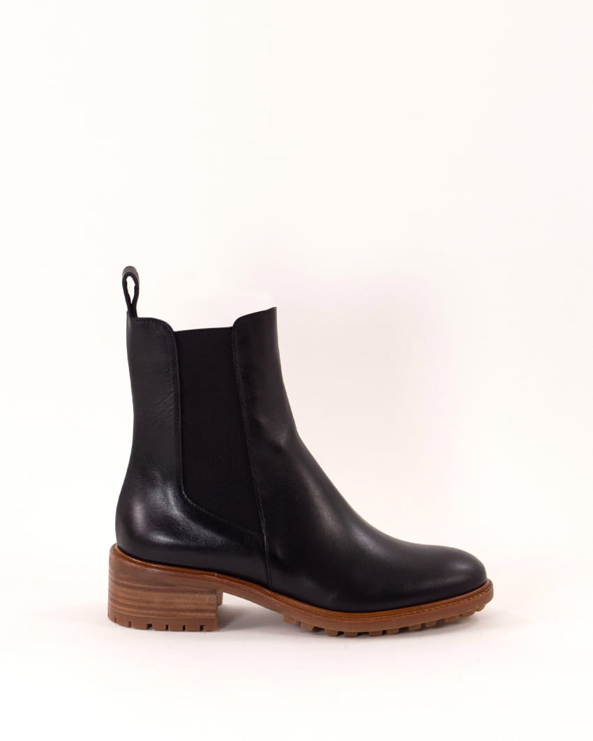 PIERCE Black Leather | Boots | SESSÙN Official website