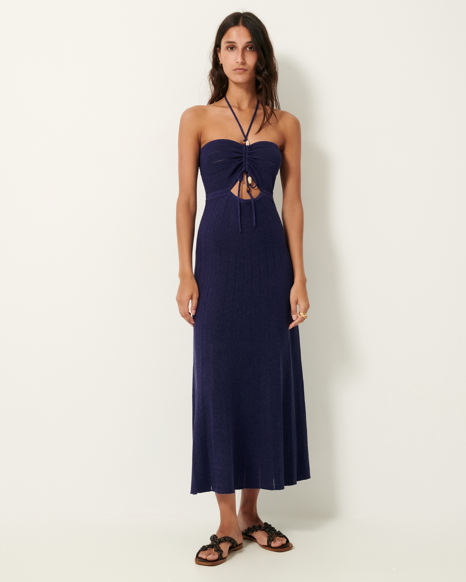 Robe Bohème Hippie Bleue Florale | Oasis De Bohème
